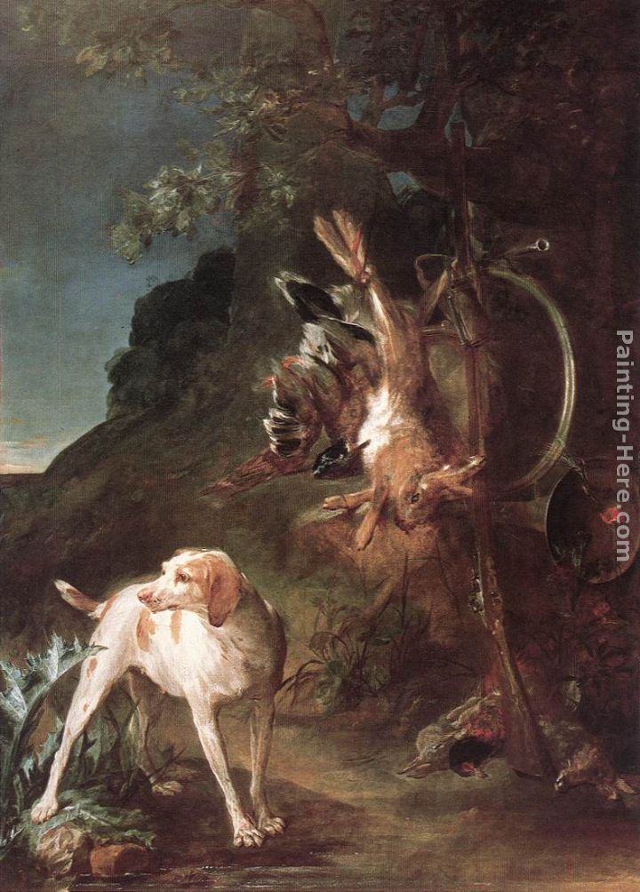 Jean Baptiste Simeon Chardin Game Still-Life with Hunting Dog